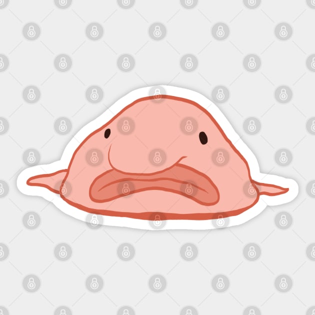 Blobfish (Simple) Sticker by ziafrazier